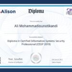 Ali Mohammadioun-Alison Certified Information Systems Security Professional