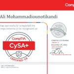 Ali Mohammadioun - CompTIA - CySA+